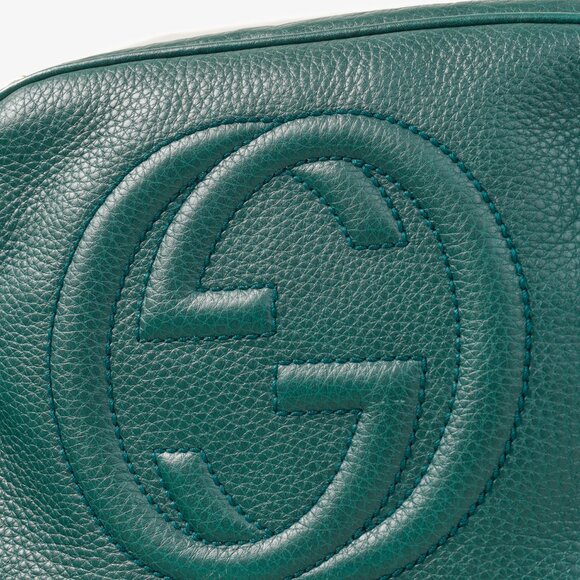Gucci Soho Disco Green Camera Style Crossbody Bag - Picture 9 of 13